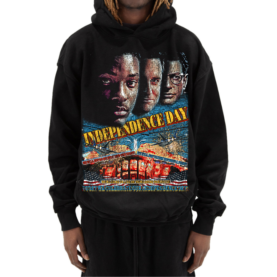 Independence Day Vintage Style Bootleg Hoodie