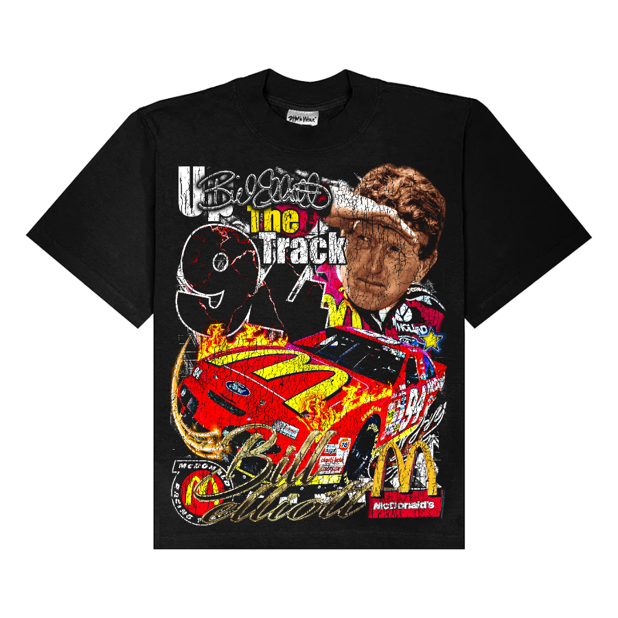 Bill Elliott Nascar Vintage Style Bootleg Tee