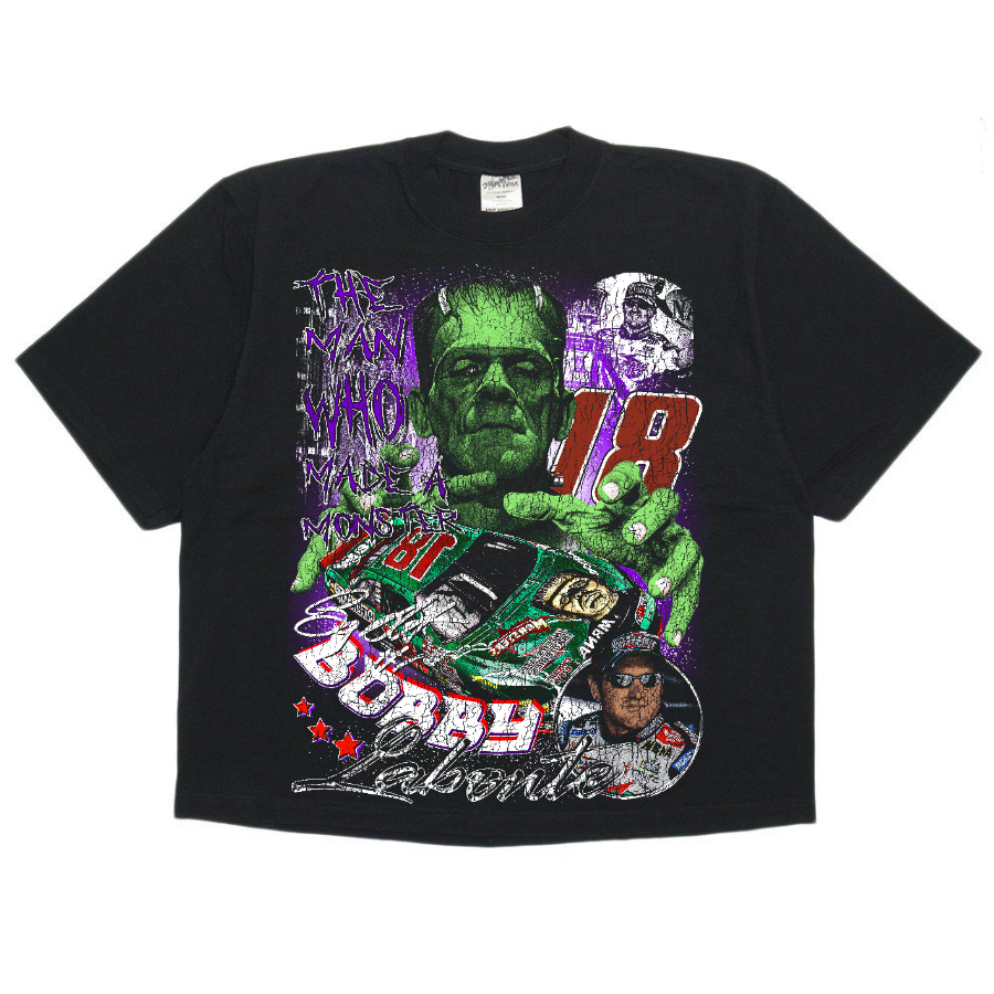 Bobby Labonte Nascar Vintage Style Bootleg Boxy Tee