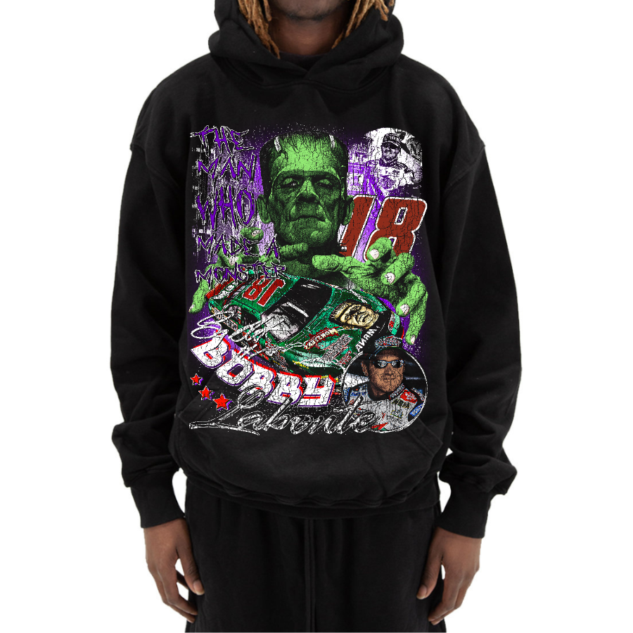 Bobby Labonte Nascar Vintage Style Bootleg Hoodie