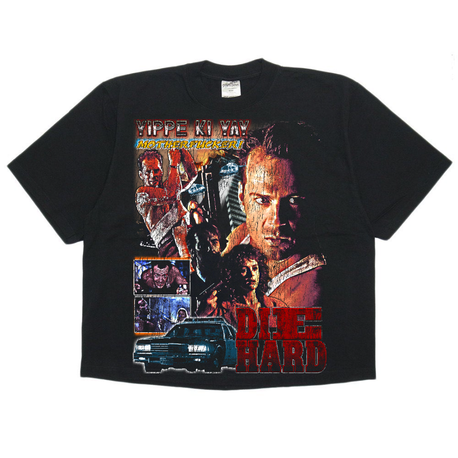 Die Hard Vintage Style Bootleg Boxy Tee