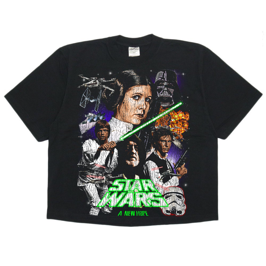 Star Wars Episode IV Vintage Style Bootleg Boxy Tee