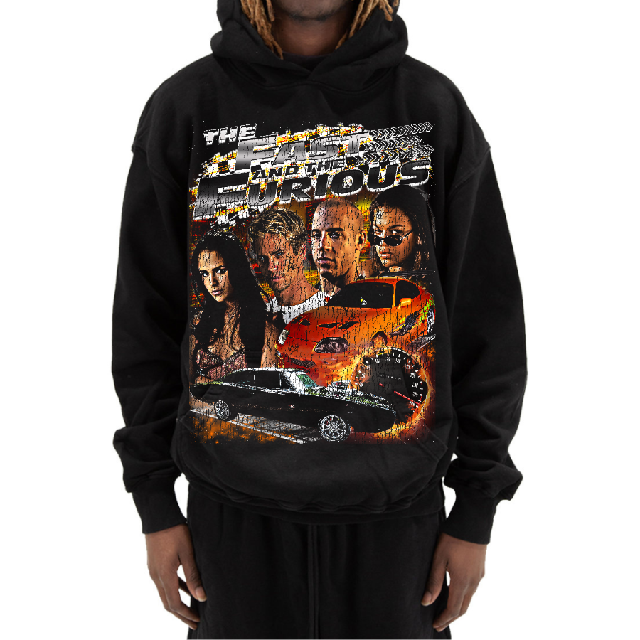 Fast N Furious Vintage Style Bootleg Hoodie