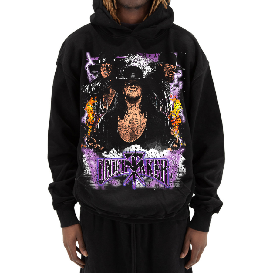 The Undertaker Vintage Style Bootleg Hoodie