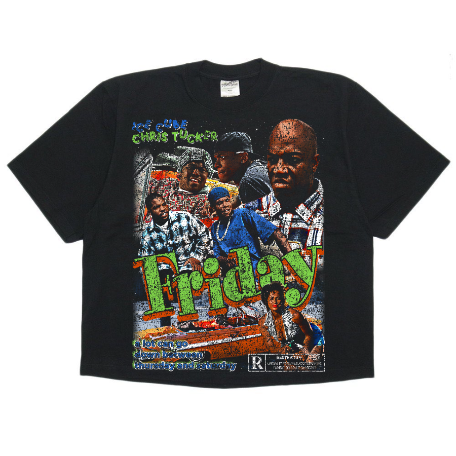 Friday Vintage Style Bootleg Boxy Tee