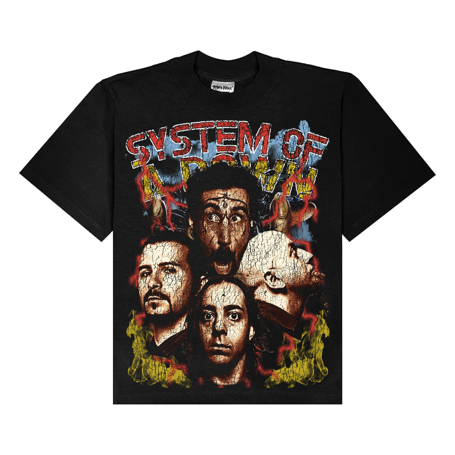 System Of A Down Vintage Style Bootleg Tee
