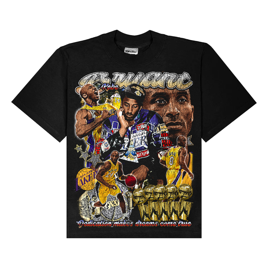 Kobe Bryant Championships Vintage Style Bootleg Tee