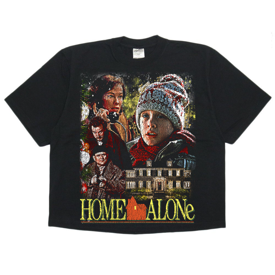 Home Alone Vintage Style Bootleg Boxy Tee