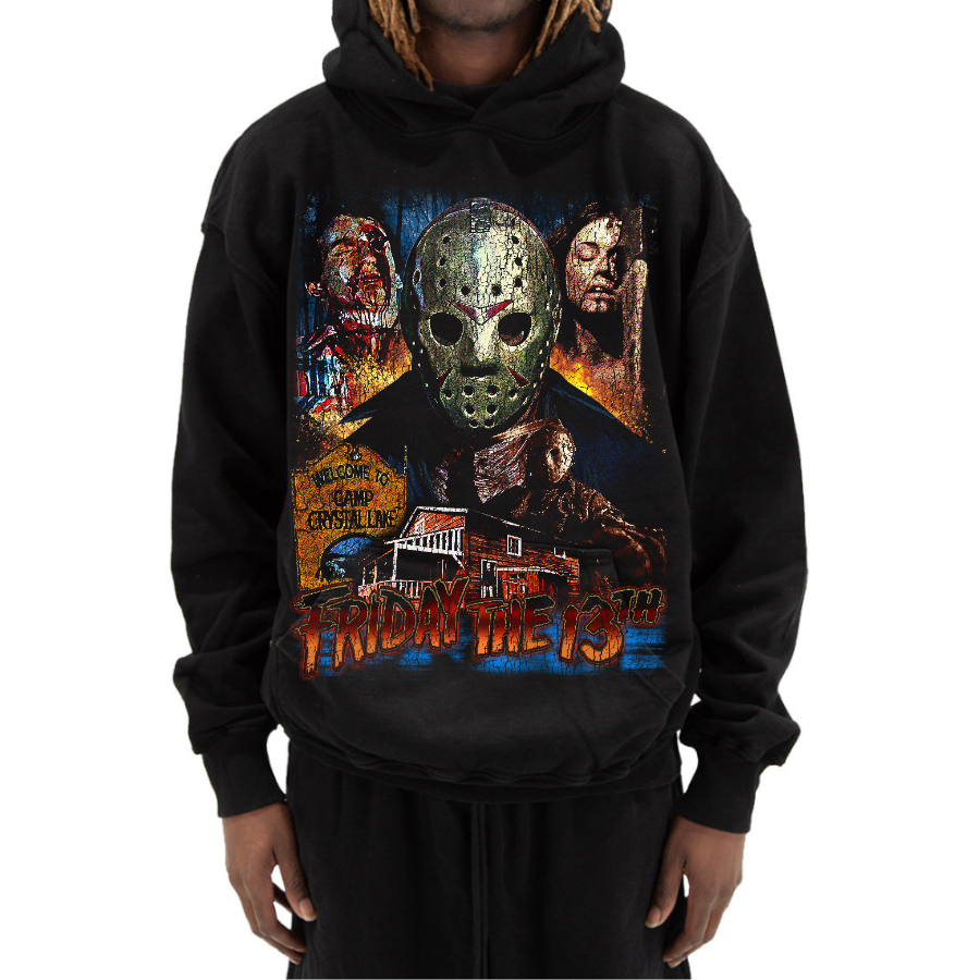 Friday The 13th Vintage Style Bootleg Hoodie