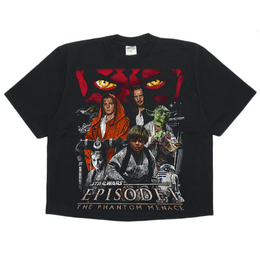 Star War Episode I Vintage Style Bootleg Boxy Tee