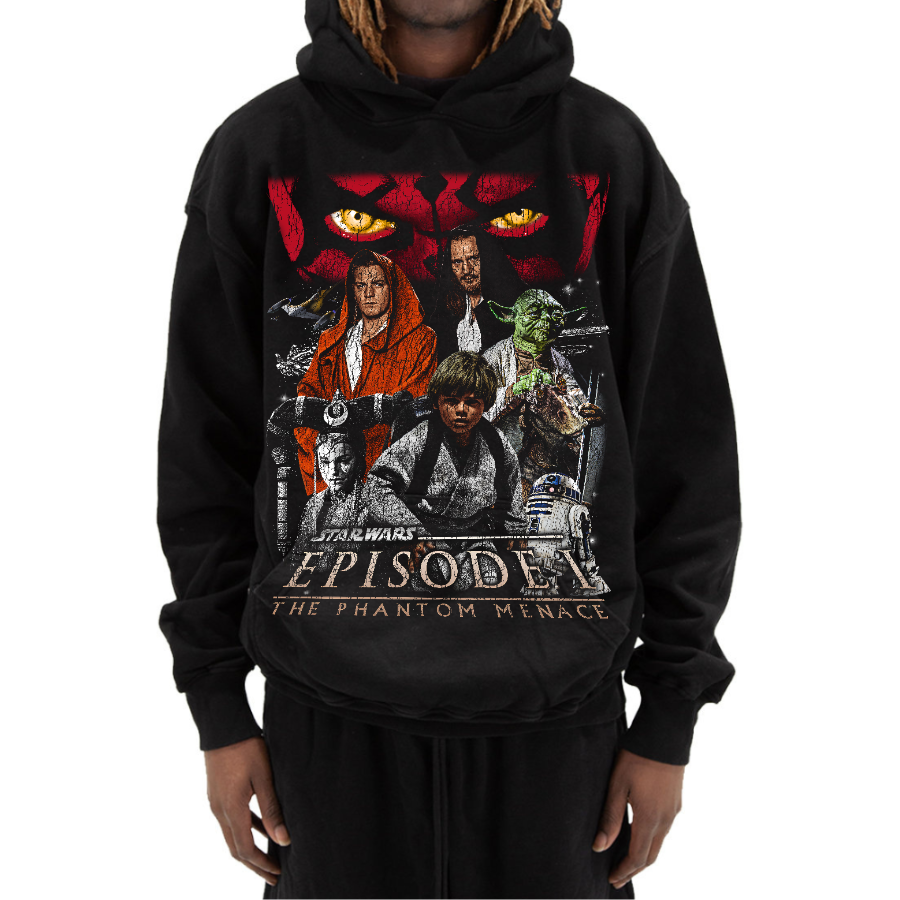 Star Wars Episode I Vintage Style Bootleg Hoodie