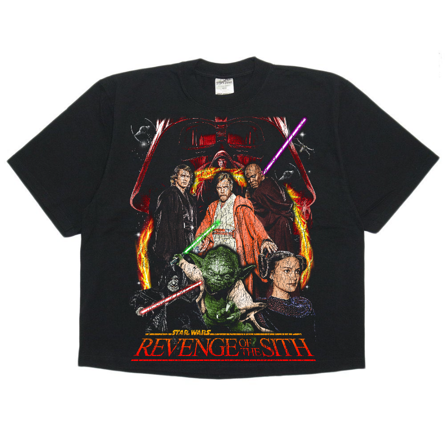 Star Wars Episode III Vintage Style Bootleg Boxy Tee