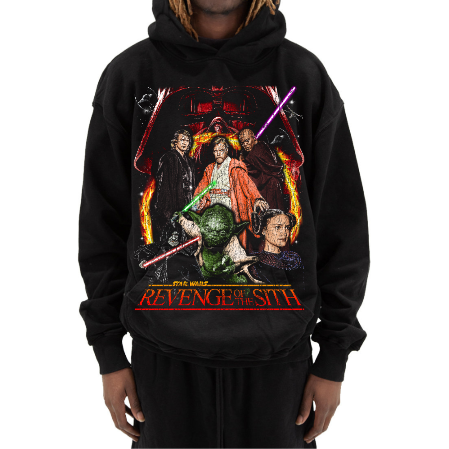 Star Wars Episode III Vintage Style Bootleg Hoodie
