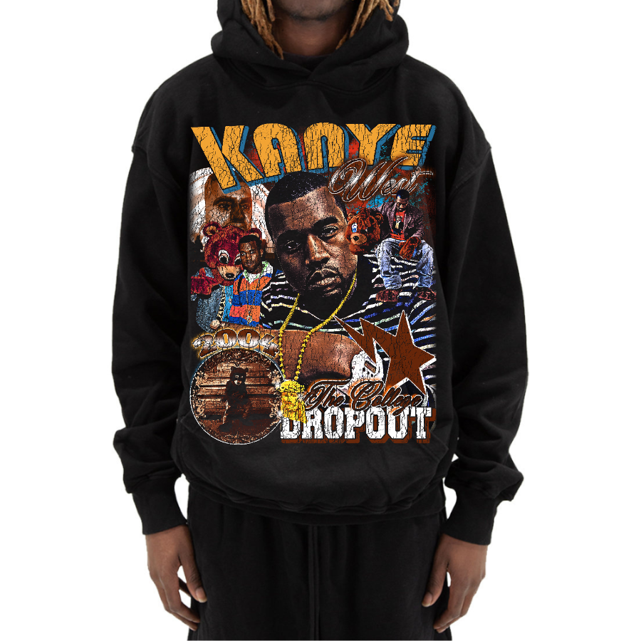 Kanye West Vintage Style Bootleg Hoodie