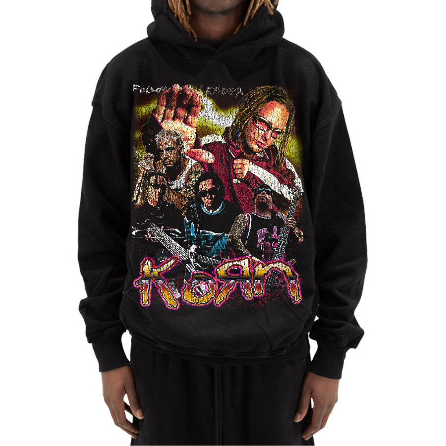 Korn Vintage Style Bootleg Hoodie