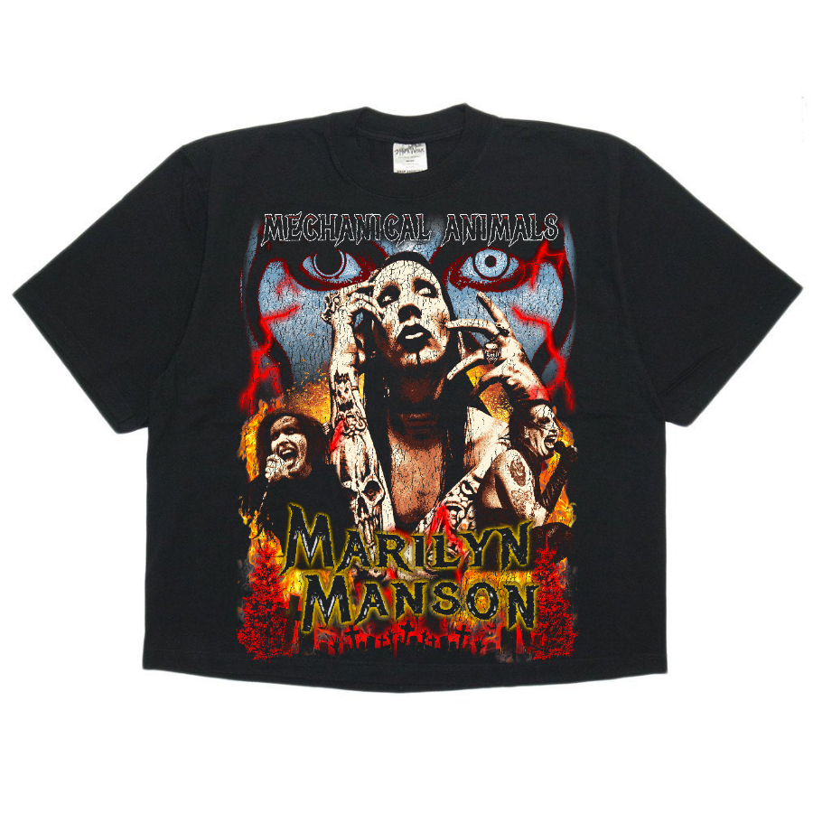 Marilyn Manson Vintage Style Bootleg Boxy Tee