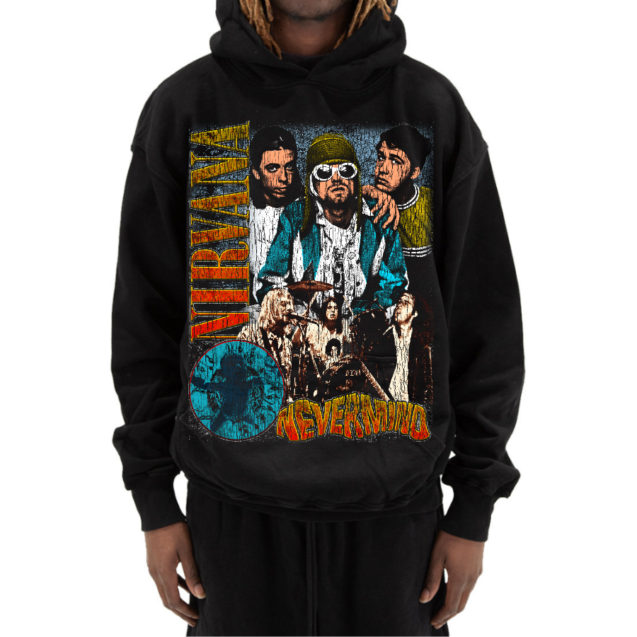 Nirvana Vintage Style Bootleg Hoodie