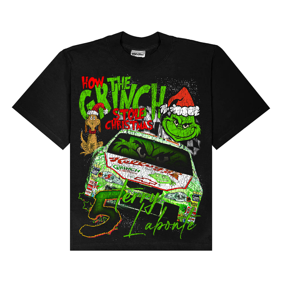 Terry Labonte The Grinch Nascar Vintage Style Bootleg Tee