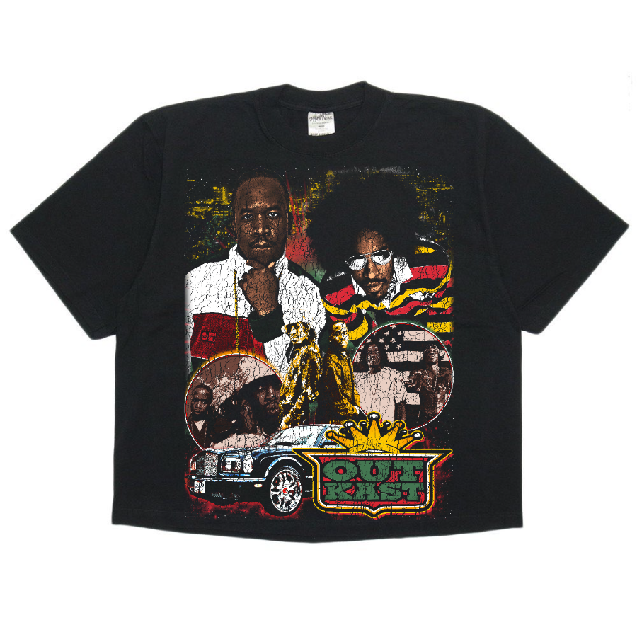 Outkast Vintage Style Bootleg Boxy Tee