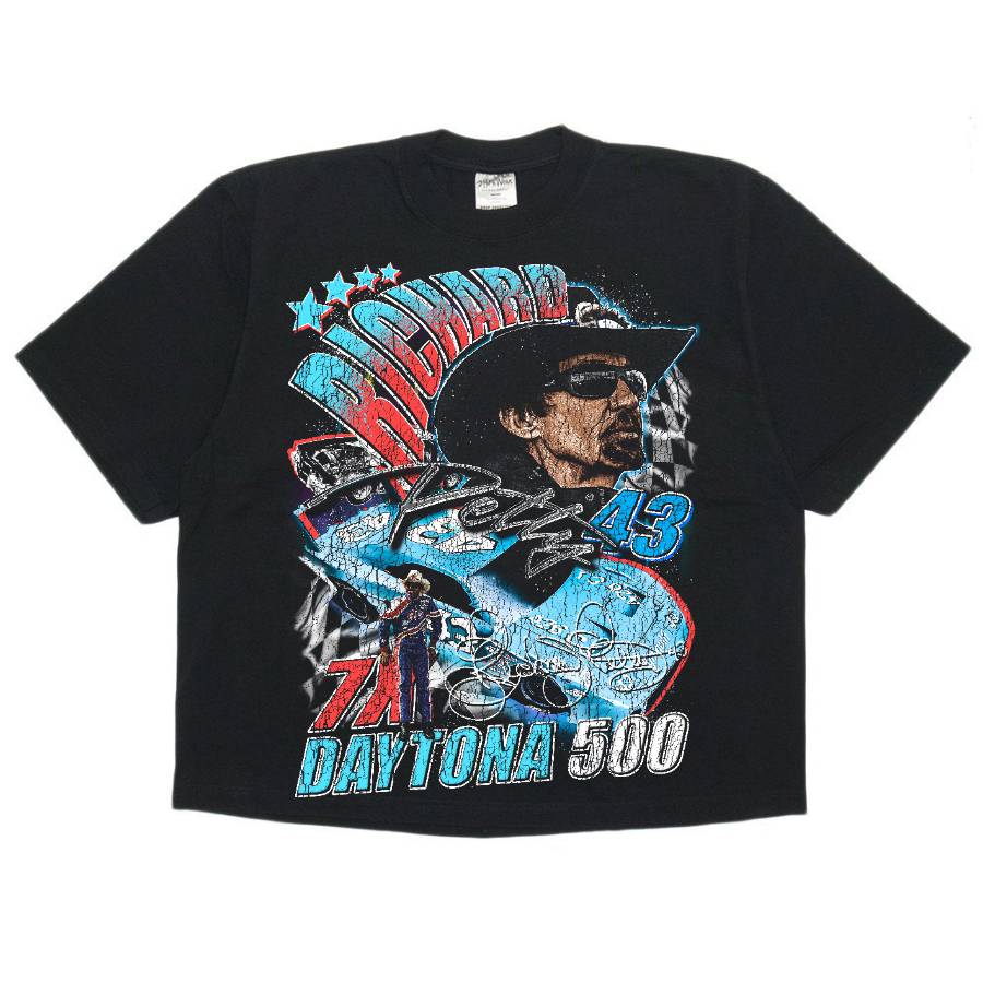 Richard Petty Nascar Vintage Style Bootleg Boxy Tee