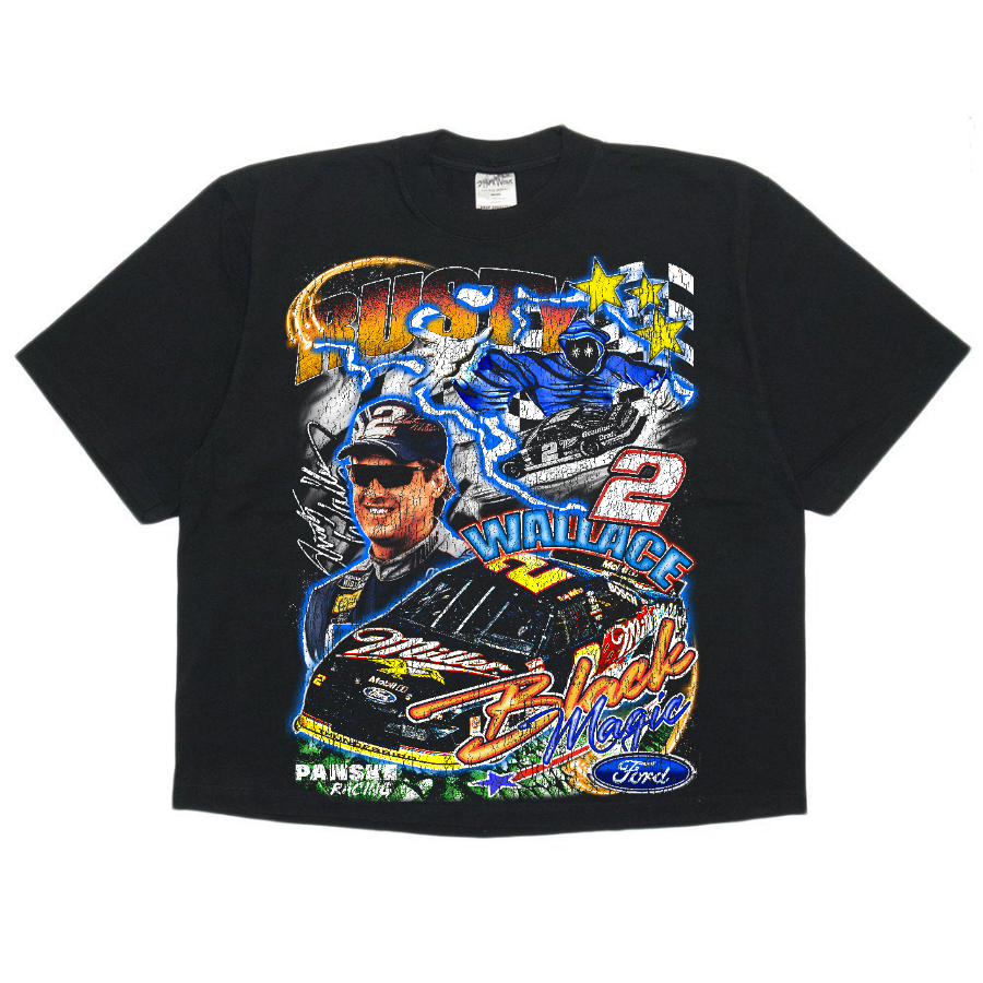 Rusty Wallace Nascar Vintage Style Bootleg Boxy Tee