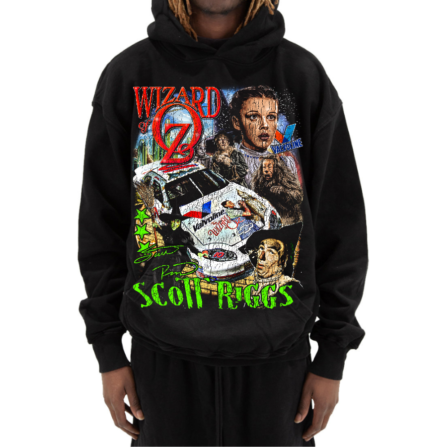 Scott Riggs Nascar Vintage Style Bootleg Hoodie