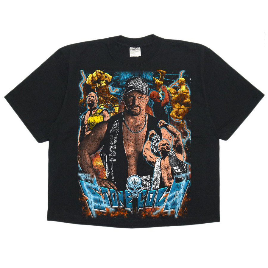 Stone Cold Vintage Style Bootleg Boxy Tee