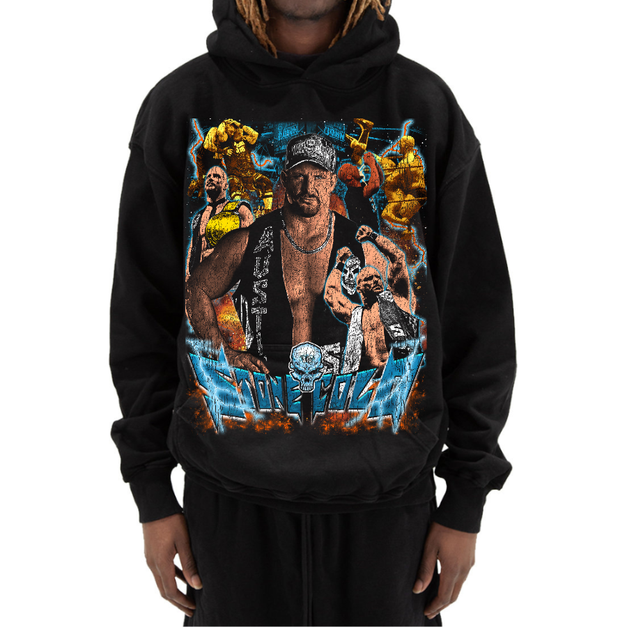 Stone Cold Vintage Style Bootleg Hoodie