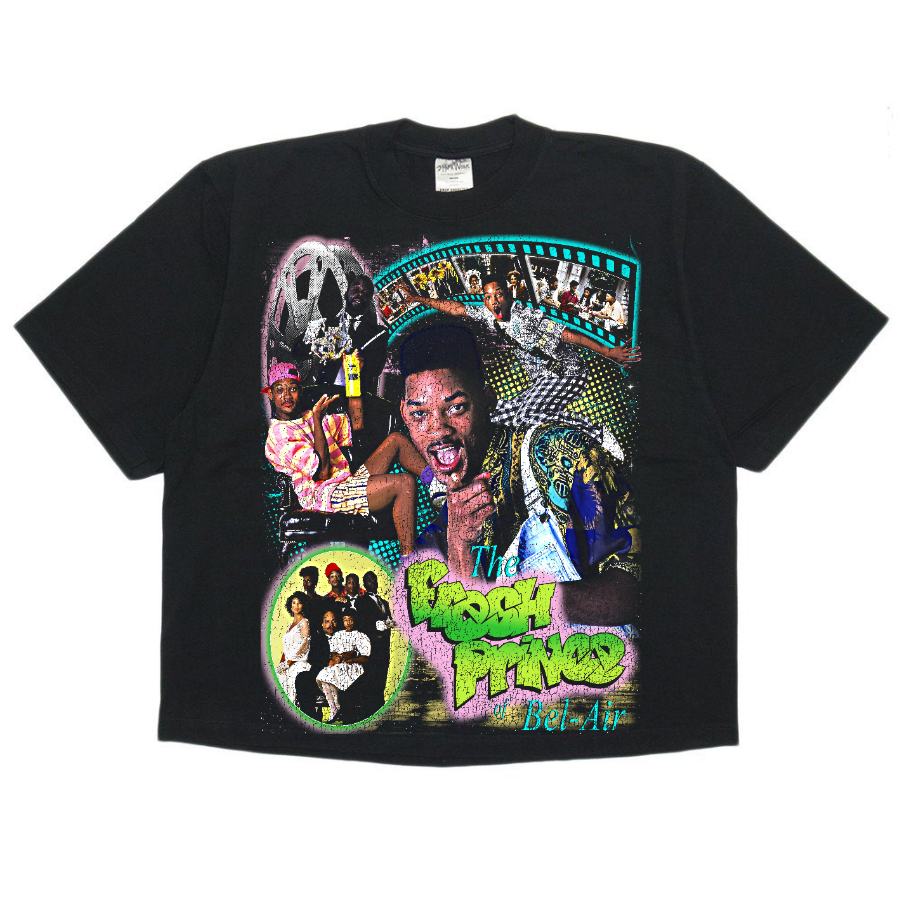 Fresh Prince of Bel Air Vintage Style Bootleg Boxy Tee