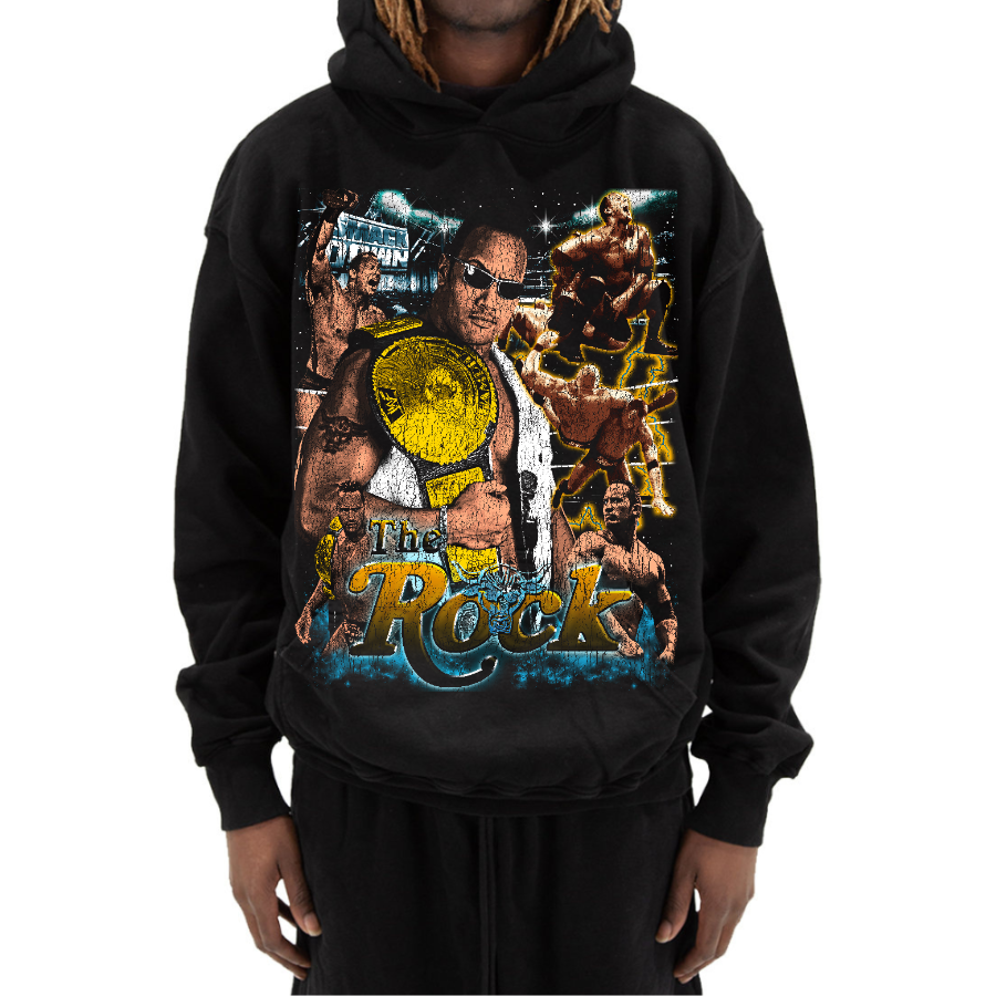 The Rock Vintage Style Bootleg Hoodie