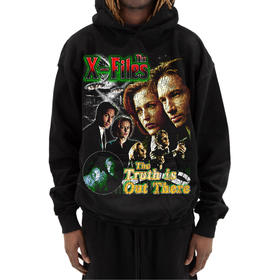 The X Files Vintage Style Bootleg Hoodie