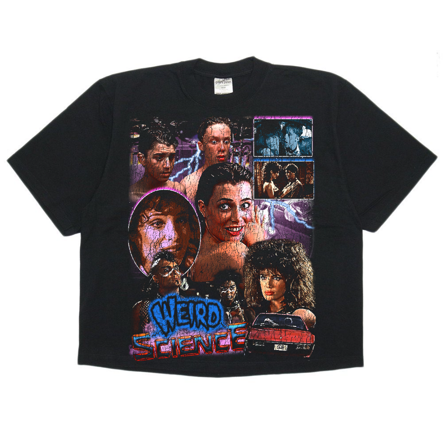 Weird Science Vintage Style Bootleg Boxy Tee