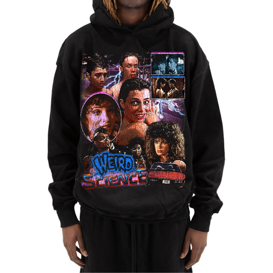 Weird Science Vintage Style Bootleg Hoodie