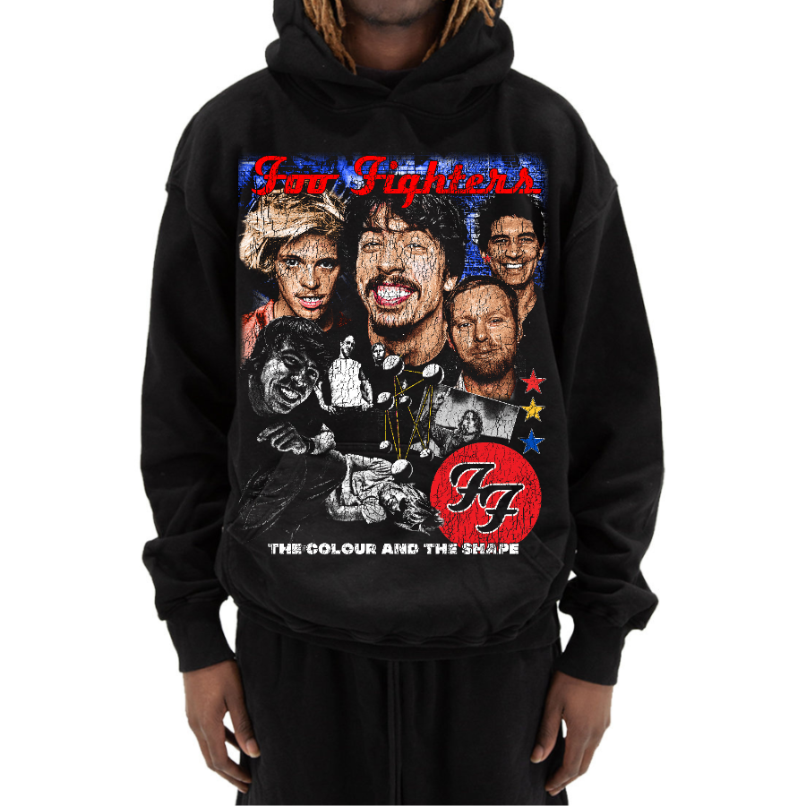 Foo Fighters Vintage Style Bootleg Hoodie