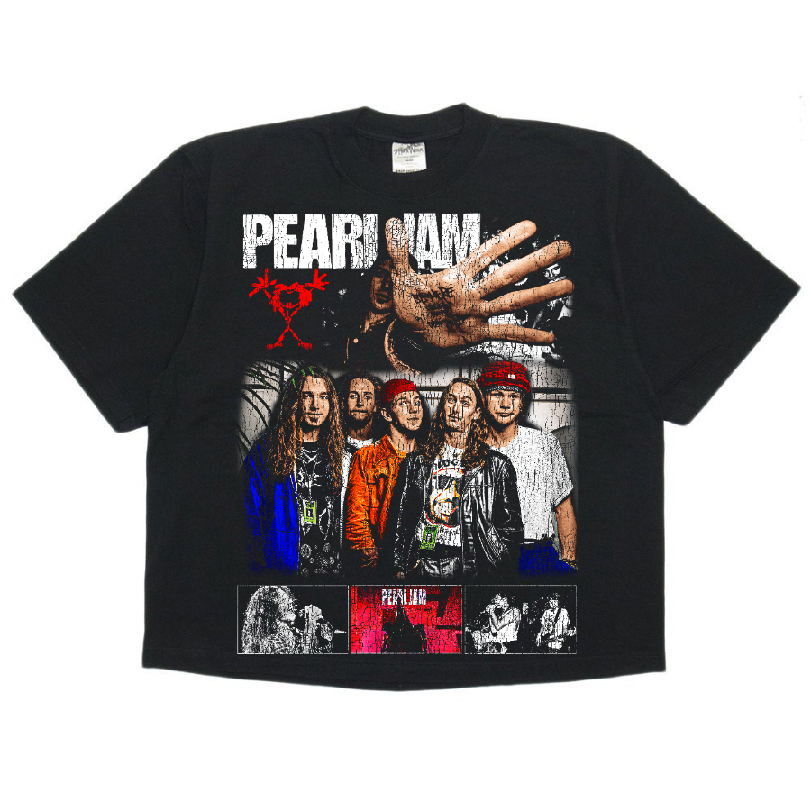 Pearl Jam Vintage Style Bootleg Boxy Tee