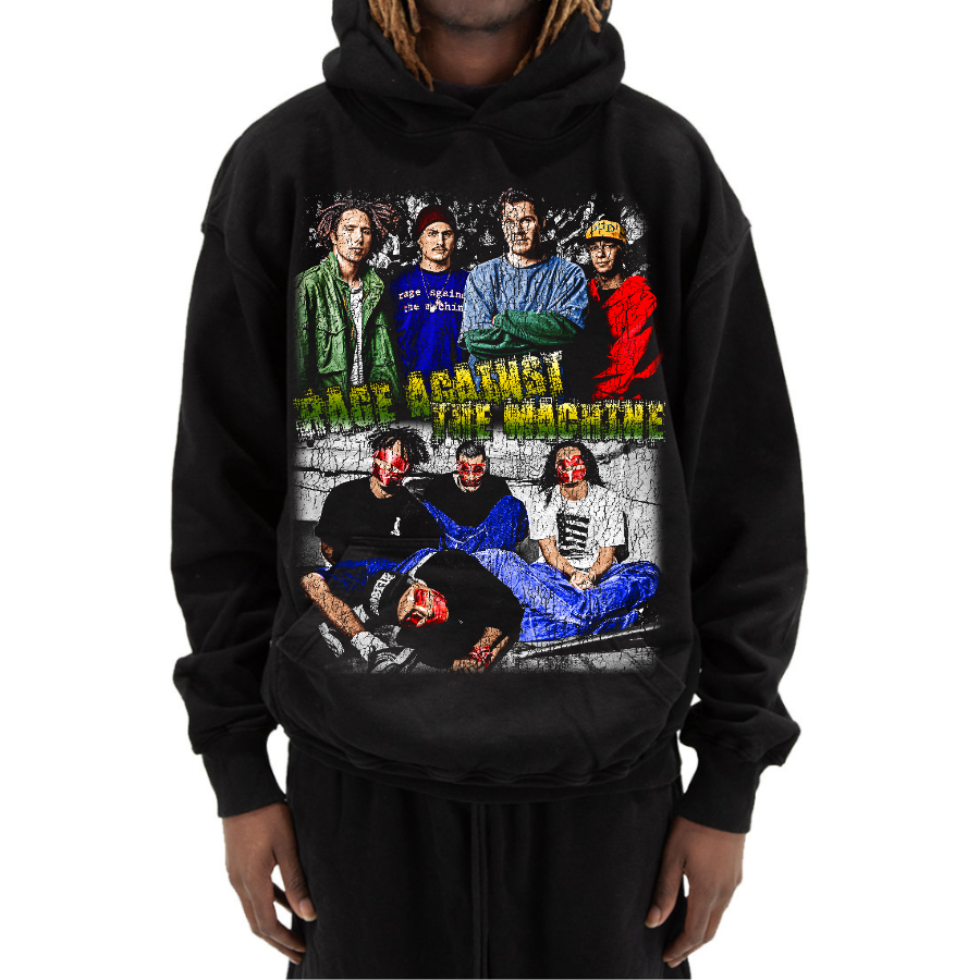 Rage Against The Machine Vintage Style Bootleg Hoodie