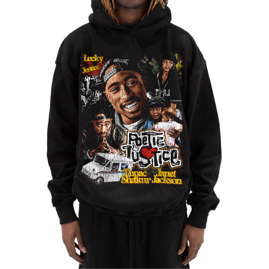 Poetic Justice Vintage Style Bootleg Hoodie