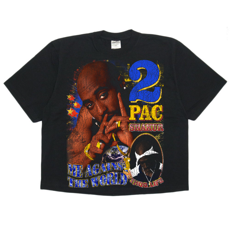 2Pac Vintage Style Bootleg Boxy Tee