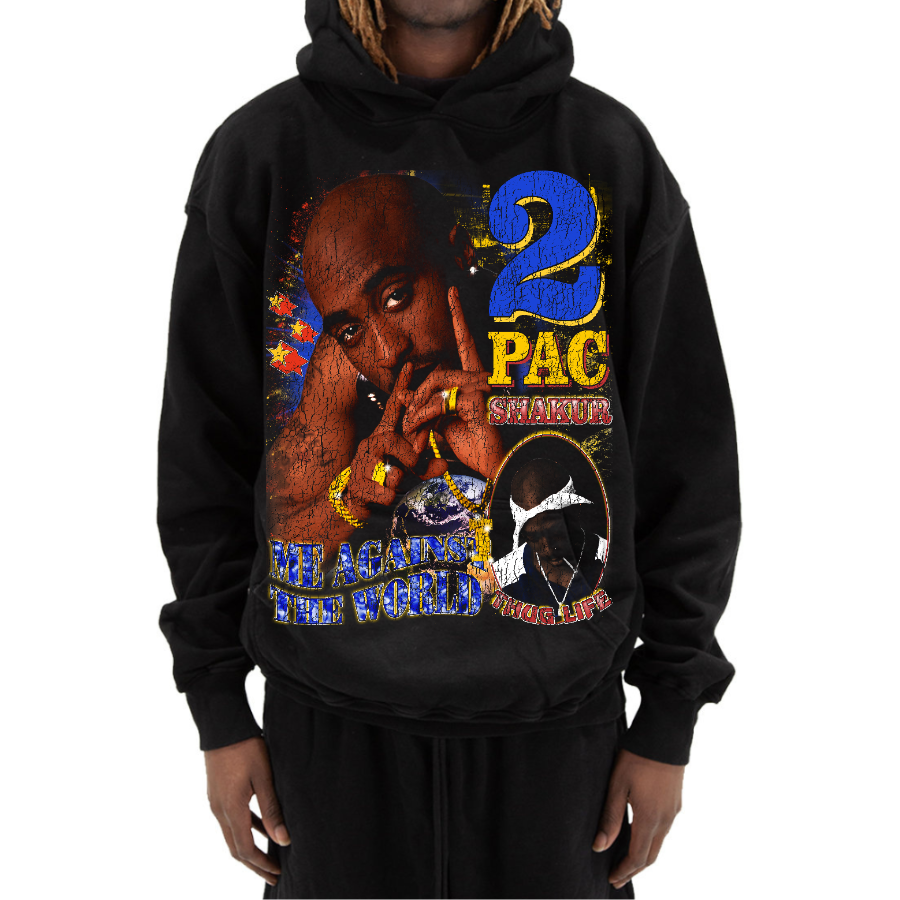 2Pac Vintage Style Bootleg Hoodie