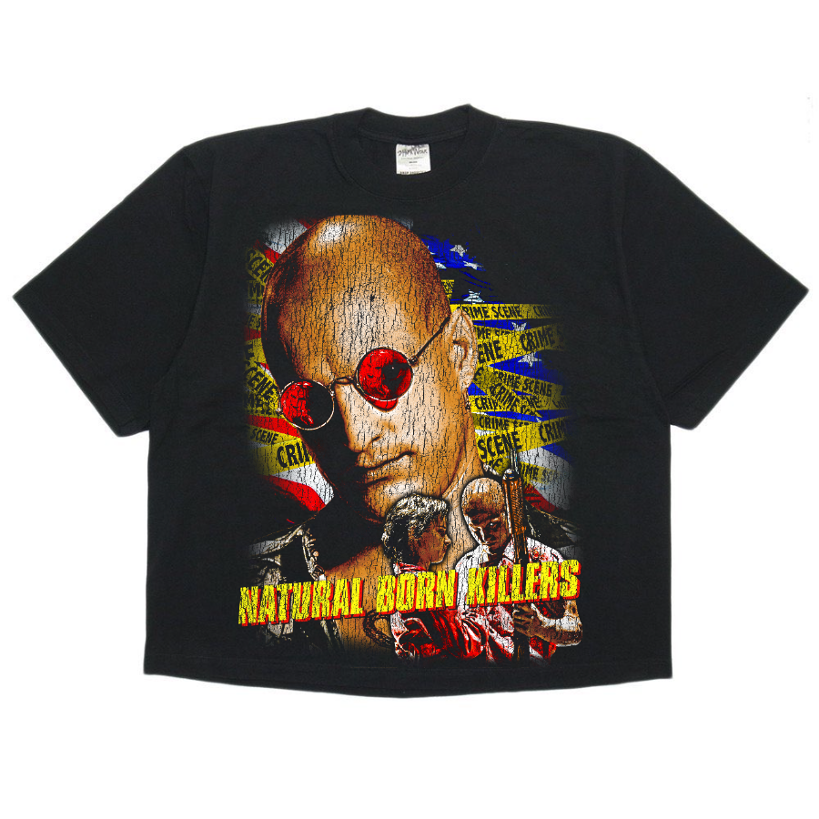 Natural Born Killers Vintage Style Bootleg Boxy Tee
