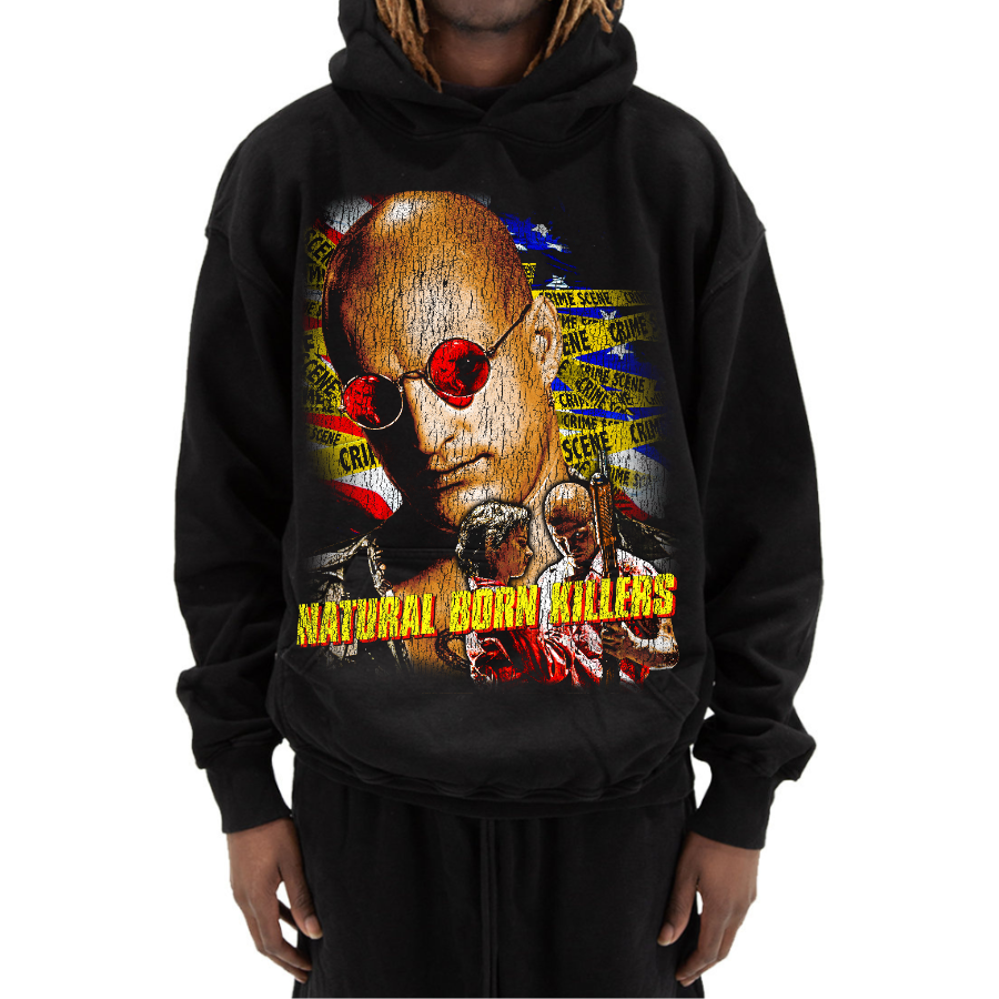 Natural Born Killers Vintage Style Bootleg Hoodie