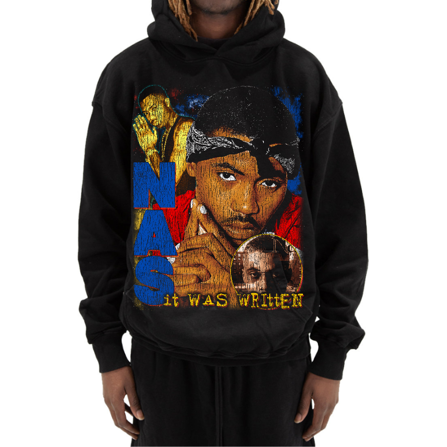 NAS Vintage Style Bootleg Hoodie