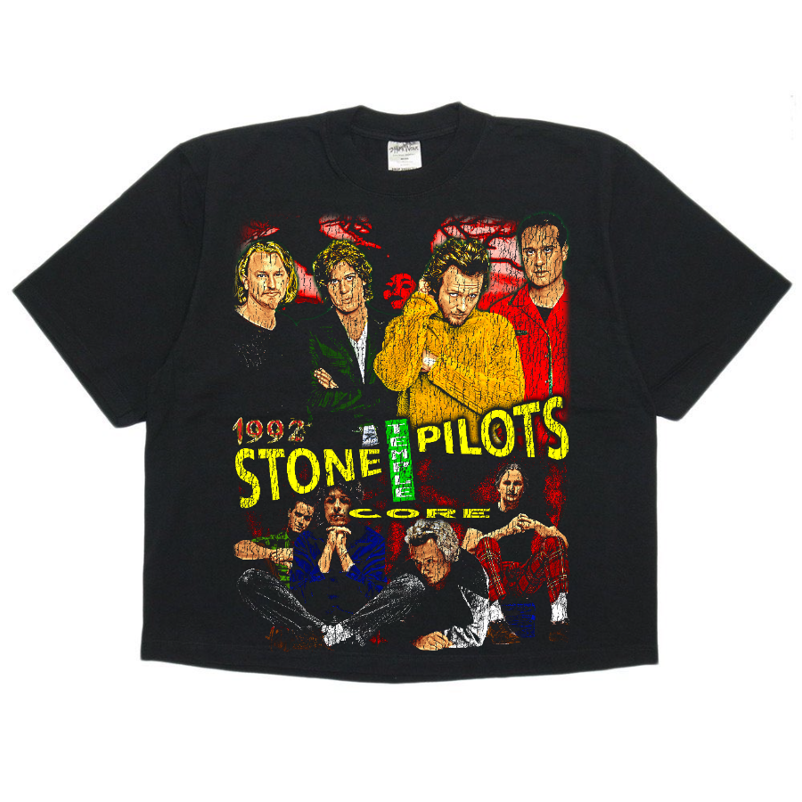 Stone Temple Pilots Vintage Style Bootleg Boxy Tee