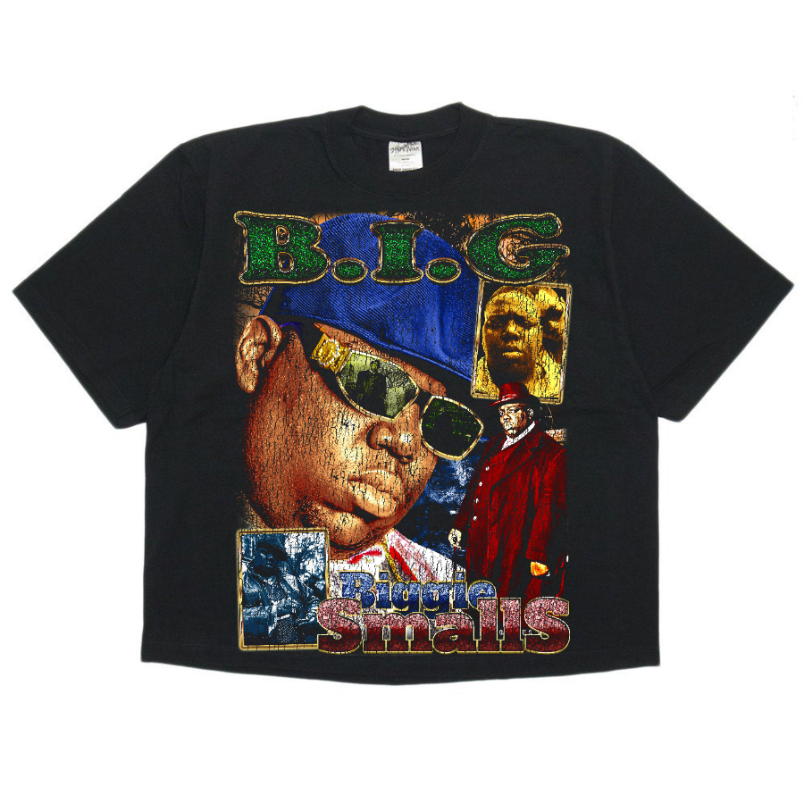 Biggie Smalls Vintage Style Bootleg Boxy Tee