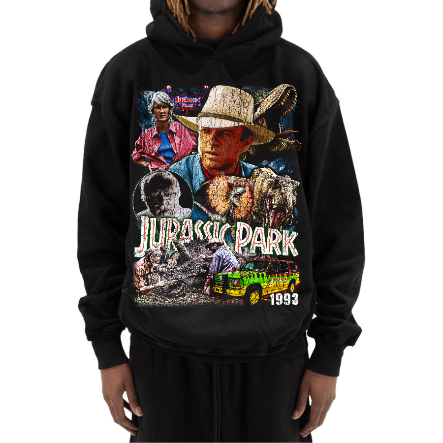 Jurassic Park Vintage Style Bootleg Hoodie