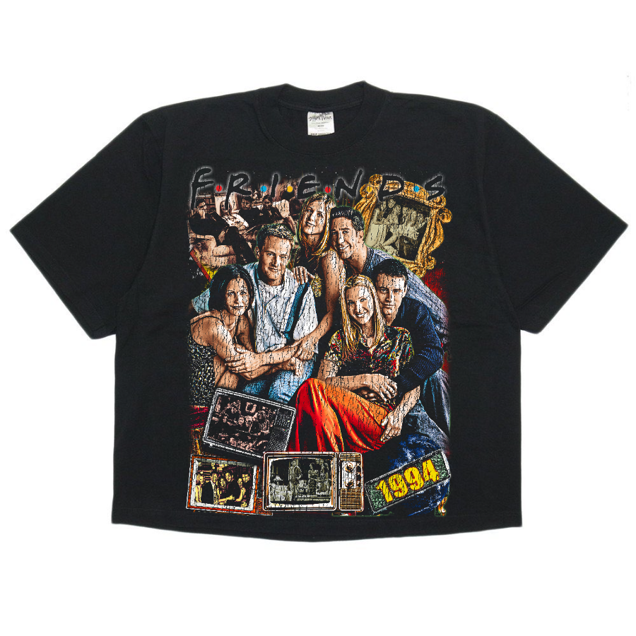 Friends Vintage Style Bootleg Boxy Tee