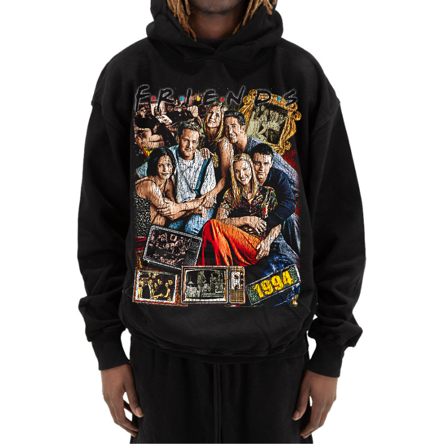 Friends Vintage Style Bootleg Hoodie