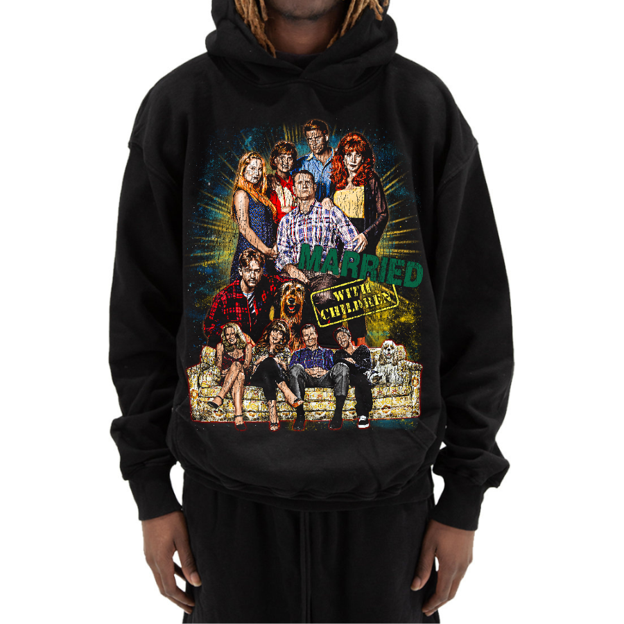 Married with Children Vintage Style Bootleg Hoodie