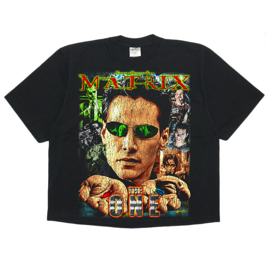 The Matrix Vintage Style Bootleg Boxy Tee (Vers 2)