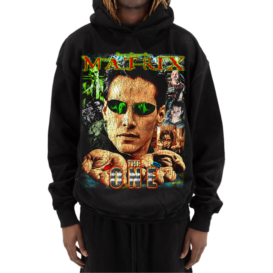 The Matrix Vintage Style Bootleg Hoodie (Vers 2)